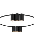 Milagro Lampa wisząca (koło) GENESIS BLACK 10xGU10 ML0373 Milagro Lampa wisząca (koło) GENESIS BLACK 10xGU10 ML0373