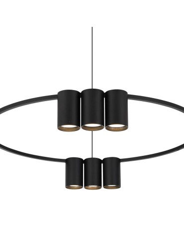 Milagro Lampa wisząca (koło) GENESIS BLACK 10xGU10 ML0373 - produkt 2