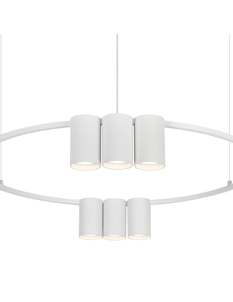 Milagro Lampa wisząca (koło) GENESIS WHITE 10xGU10 ML0374