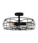 Lampy sufitowe loftowe - industrialne - ITALUX Rayo Sufitowa 3xE27 MXM-2580/3 BK - product 1