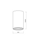 Milagro GENESIS SPOT GOLD 1xGU10 10cm ML0383 Milagro GENESIS SPOT GOLD 1xGU10 10cm ML0383