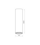 Milagro GENESIS SPOT BLACK 1xGU10 20cm ML0384 Milagro GENESIS SPOT BLACK 1xGU10 20cm ML0384