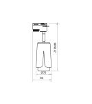 Milagro FLOWER BLACK GOLD TRACK 1xGU10 ML0263 Milagro FLOWER BLACK GOLD TRACK 1xGU10 ML0263