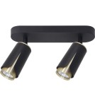 Milagro FLOWER BLACK GOLD SPOT 2xGU10 ML0265 Milagro FLOWER BLACK GOLD SPOT 2xGU10 ML0265