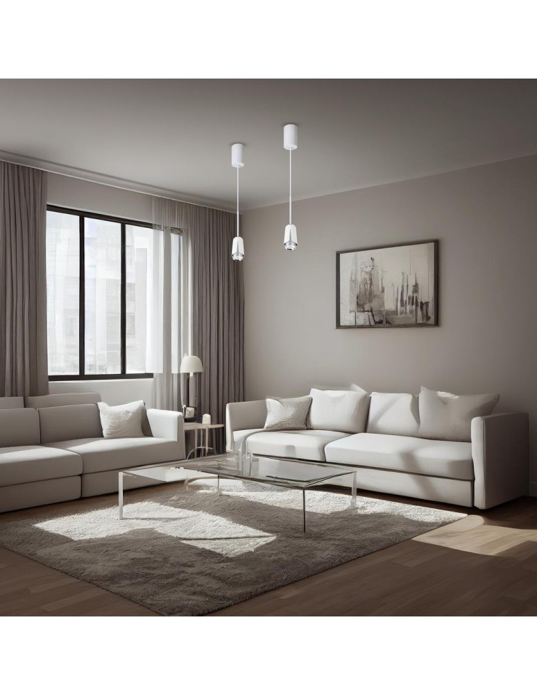 Milagro FLOWER WHITE CHROME Lampa Wisząca 1xGU10 ML0275 Milagro FLOWER WHITE CHROME Lampa Wisząca 1xGU10 ML0275