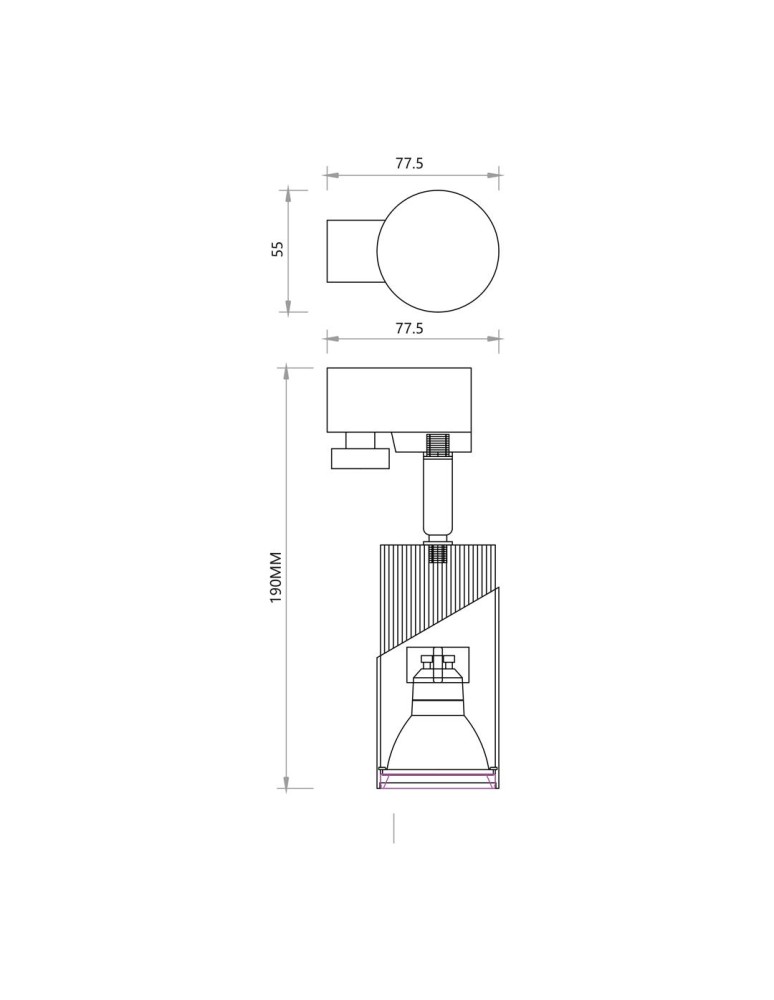 Milagro NEO WHITE CHROME TRACK 1xGU10 ML0286 Milagro NEO WHITE CHROME TRACK 1xGU10 ML0286