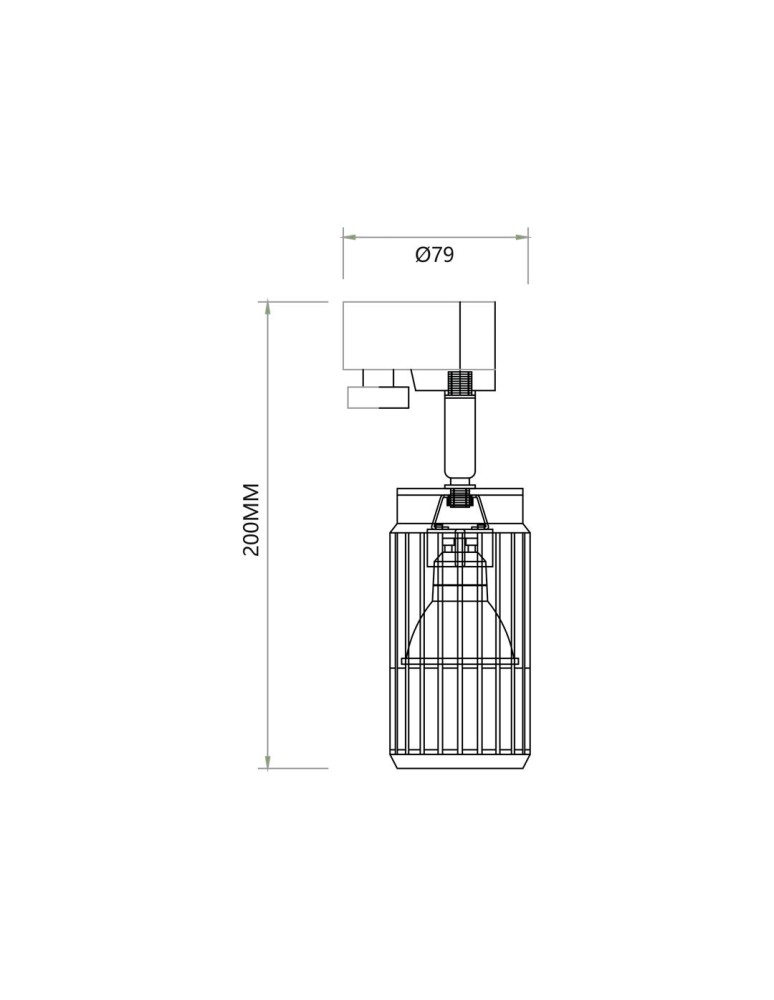 Milagro VERTICAL BLACK TRACK 1xGU10 ML0293 Milagro VERTICAL BLACK TRACK 1xGU10 ML0293
