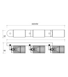 Lampy sufitowe regulowane - spoty - Milagro VERTICAL WHITE SPOT 3xGU10 ML0306 - product 5