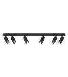 Lampy sufitowe regulowane - spoty - Milagro VERTICAL BLACK SPOT 6xGU10 ML0297 - product 1