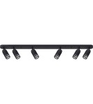 Lampy sufitowe regulowane - spoty - Milagro VERTICAL BLACK SPOT 6xGU10 ML0297 - product 6