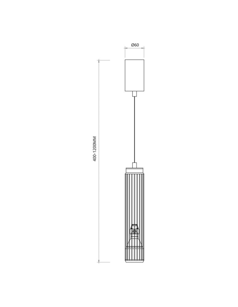 Milagro VERTICAL WHITE Lampa Wisząca 1xGU10 ML0308 Milagro VERTICAL WHITE Lampa Wisząca 1xGU10 ML0308