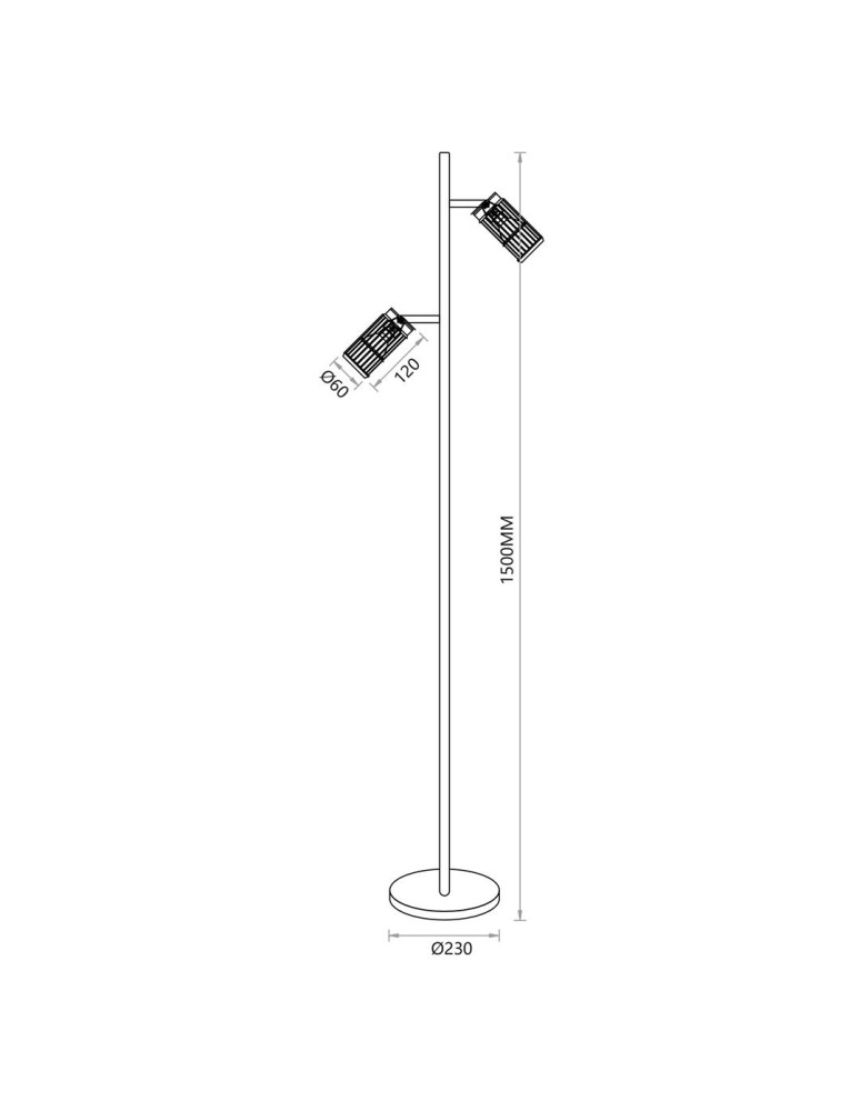 Milagro VERTICAL WHITE Lampa PODŁOGOWA 1xGU10 ML0310 Milagro VERTICAL WHITE Lampa PODŁOGOWA 1xGU10 ML0310