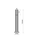 Milagro VERTICAL BLACK Lampa OGRODOWA 1xGU10 IP44 ML0301 Milagro VERTICAL BLACK Lampa OGRODOWA 1xGU10 IP44 ML0301