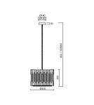 Milagro Żyrandol RITZ CHROME 7xE14 ML0394 Milagro Żyrandol RITZ CHROME 7xE14 ML0394