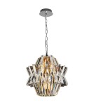 Żyrandole glamour - Milagro Żyrandol CROWN CHROME 4xE14 ML0400 - product 1