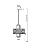Milagro Żyrandol MARGOT CHROME 6xE14 ML0408 Milagro Żyrandol MARGOT CHROME 6xE14 ML0408