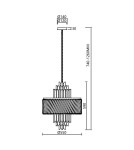 Milagro Żyrandol MARGOT CHROME 9xE14 ML0410 Milagro Żyrandol MARGOT CHROME 9xE14 ML0410