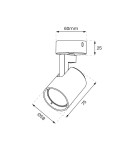 Lampy sufitowe regulowane - spoty - Milagro Oprawa Volf Spot Biały 1xGU10 ML0676 - product 5
