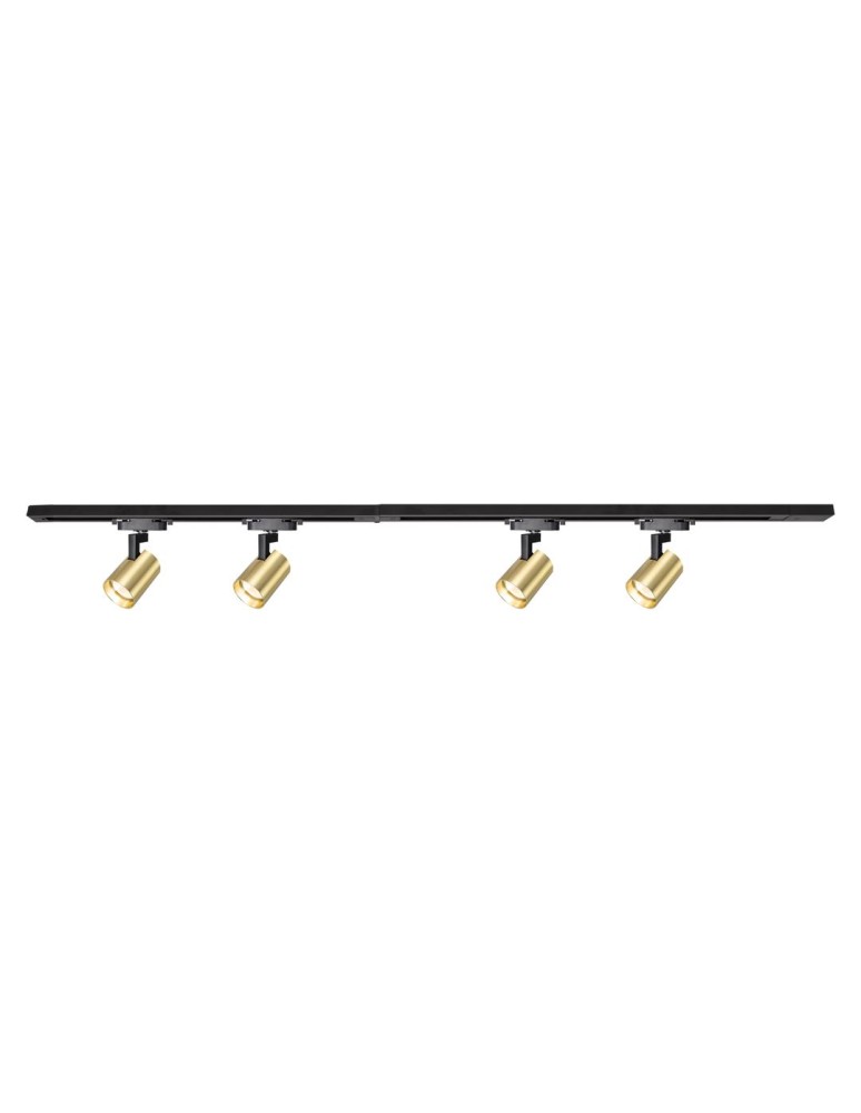 Milagro Zestaw Volf Track Złoty 4xGU10 1,5m ML0686