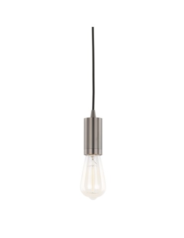 ITALUX Moderna Wisząca Czarny matowa 1xE27 DS-M-038