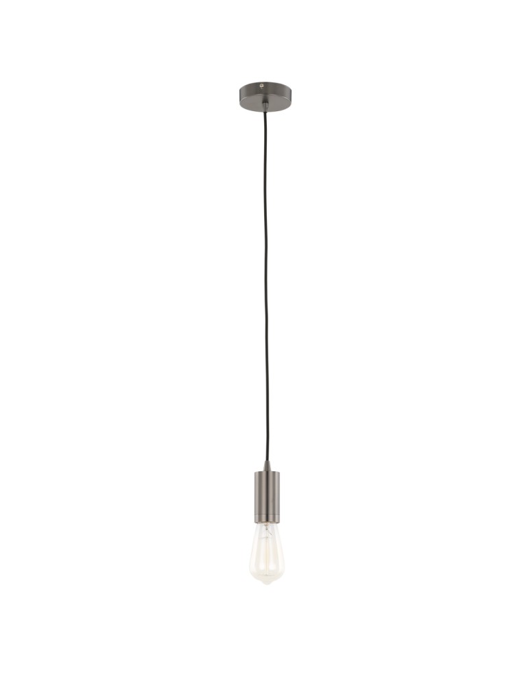 Lampy wiszące żarówki - ITALUX Moderna Wisząca Czarny matowa 1xE27 DS-M-038 - product kolory-swiatla.pl 2