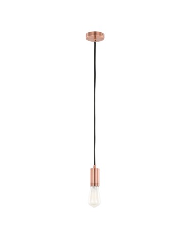 ITALUX Moderna Wisząca czerwona miedź 1xE27 DS-M-038 - produkt 2