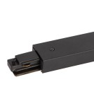 Akcesoria do szynoprzewodów 1 fazowych - Milagro Łącznik Prosty Track Czarny 1-Obwodowy + zasilanie centralne ML0714 - product 2