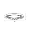 Milagro Plafon NEST 38W LED śr. 51cm ML0523 Milagro Plafon NEST 38W LED śr. 51cm ML0523