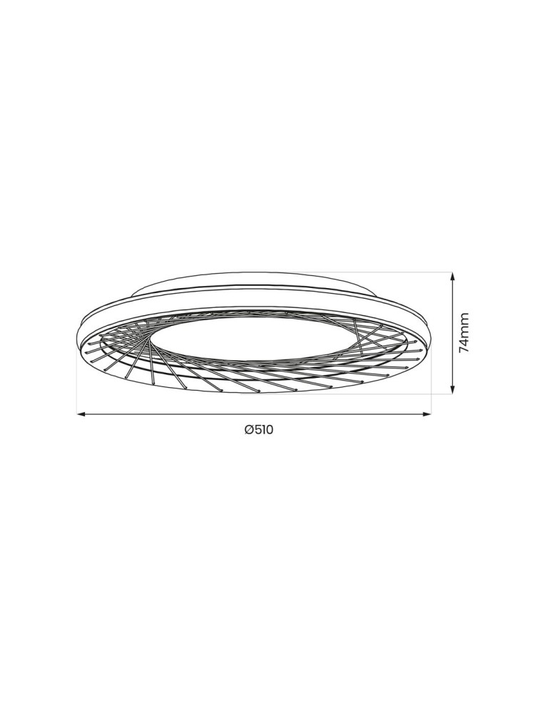 Milagro Plafon NEST 38W LED śr. 51cm ML0523 Milagro Plafon NEST 38W LED śr. 51cm ML0523
