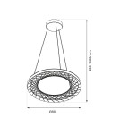 Milagro Lampa wisząca NEST 43W LED śr. 61cm ML0524 Milagro Lampa wisząca NEST 43W LED śr. 61cm ML0524