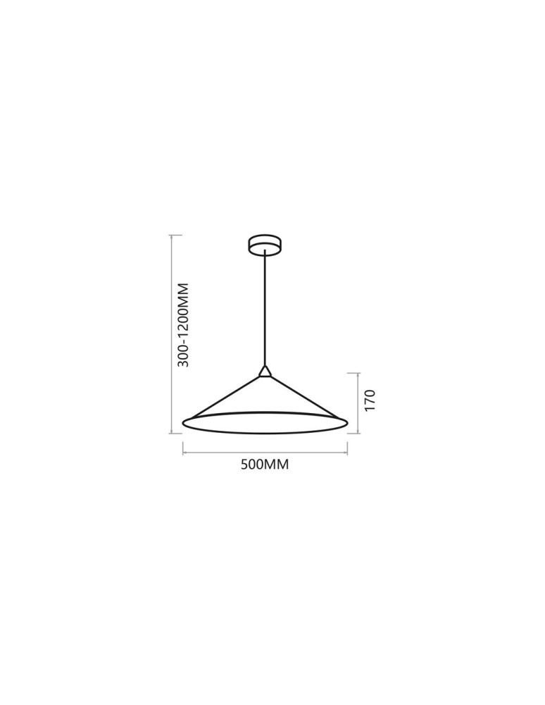 Milagro Lampa wisząca Fuji Ø50cm 1xE27 MLP0645 Milagro Lampa wisząca Fuji Ø50cm 1xE27 MLP0645