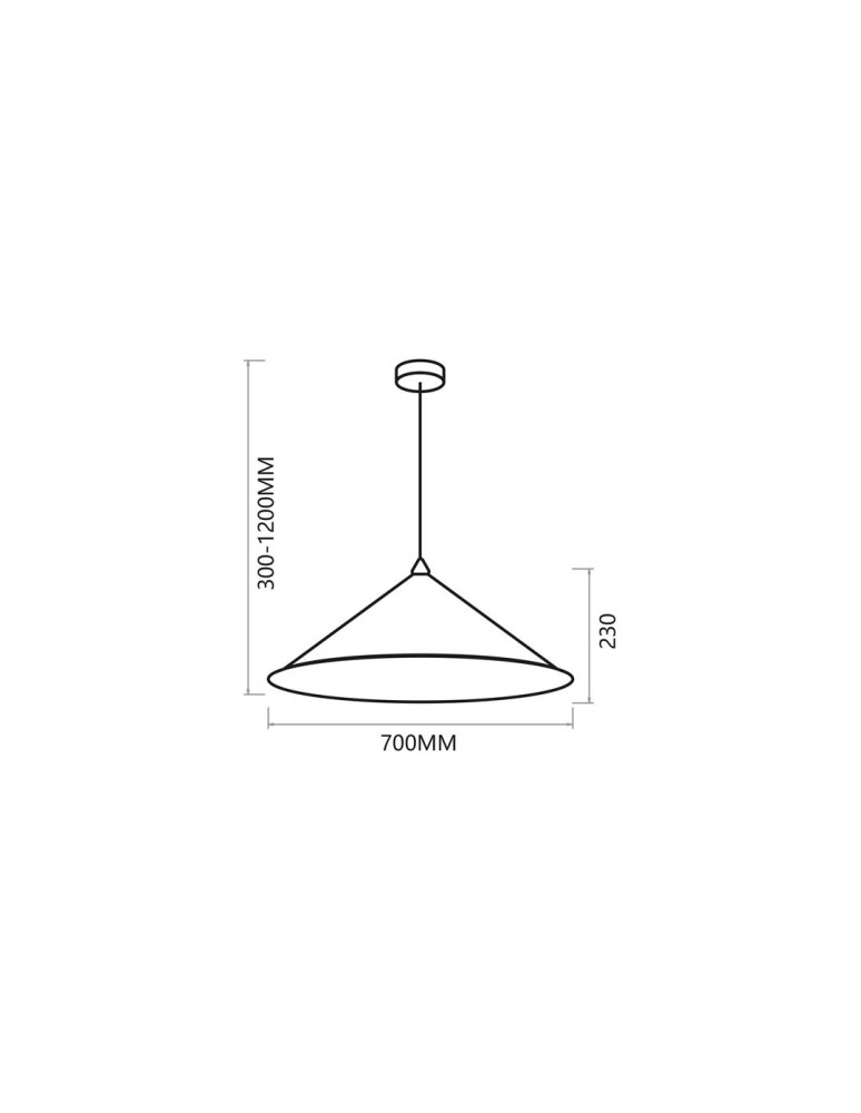 Milagro Lampa wisząca Fuji Ø70cm 1xE27 MLP0646 Milagro Lampa wisząca Fuji Ø70cm 1xE27 MLP0646