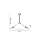 Milagro Lampa wisząca Fuji Ø90cm 1xE27 MLP0647 Milagro Lampa wisząca Fuji Ø90cm 1xE27 MLP0647