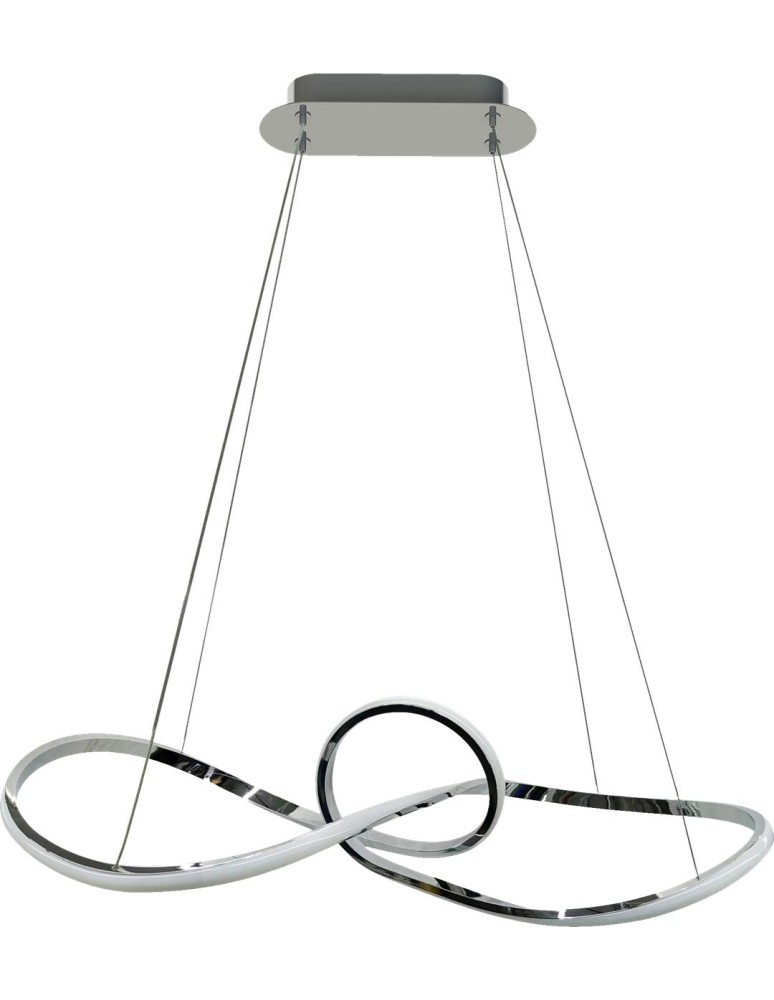 Milagro Lampa wisząca Marco Chrome 42W LED ML8117 Milagro Lampa wisząca Marco Chrome 42W LED ML8117
