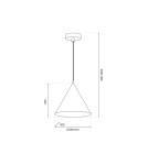 Lampy wiszące klasyczne - Milagro Lampa wisząca Bosco 1xE27 MLP0871 - product 5