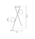 Milagro Lampa sufitowa INTER 2xE14 MLP0973 Milagro Lampa sufitowa INTER 2xE14 MLP0973