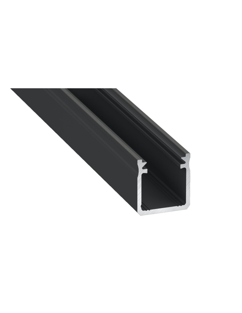 Eko-Light PROFIL ALUMINIOWY Czarny TYP Y 1m + KLOSZ MLECZNY EKPR6336