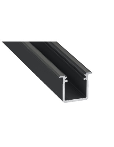 Eko-Light PROFIL ALUMINOWY Czarny TYP G 1m + KLOSZ MLECZNY EKPR6367