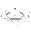 Eko-Light PROFIL ALUMINIOWY NAROŻNY BIAŁY TYP C 1m + KLOSZ MLECZNY EKPR9320 Eko-Light PROFIL ALUMINIOWY NAROŻNY BIAŁY TYP C 1m + KLOSZ MLECZNY EKPR9320