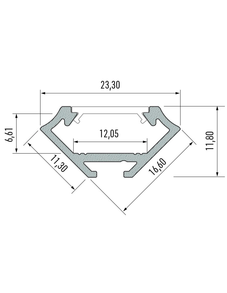 Eko-Light PROFIL ALUMINIOWY NAROŻNY BIAŁY TYP C 1m + KLOSZ MLECZNY EKPR9320 Eko-Light PROFIL ALUMINIOWY NAROŻNY BIAŁY TYP C 1m + KLOSZ MLECZNY EKPR9320