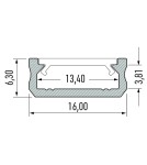 Eko-Light PROFIL ALUMINIOWY Czarny TYP D 1m + KLOSZ MLECZNY EKPR6398 Eko-Light PROFIL ALUMINIOWY Czarny TYP D 1m + KLOSZ MLECZNY EKPR6398