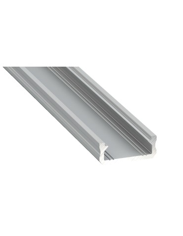Eko-Light PROFIL ALUMINIOWY SREBRNY TYP D 1m + KLOSZ MLECZNY EKPR6474