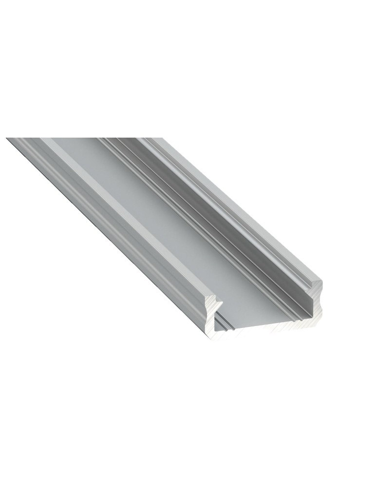 Eko-Light PROFIL ALUMINIOWY SREBRNY TYP D 1m + KLOSZ MLECZNY EKPR6474