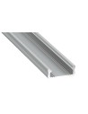 Eko-Light PROFIL ALUMINIOWY SREBRNY TYP D 1m + KLOSZ MLECZNY EKPR6474