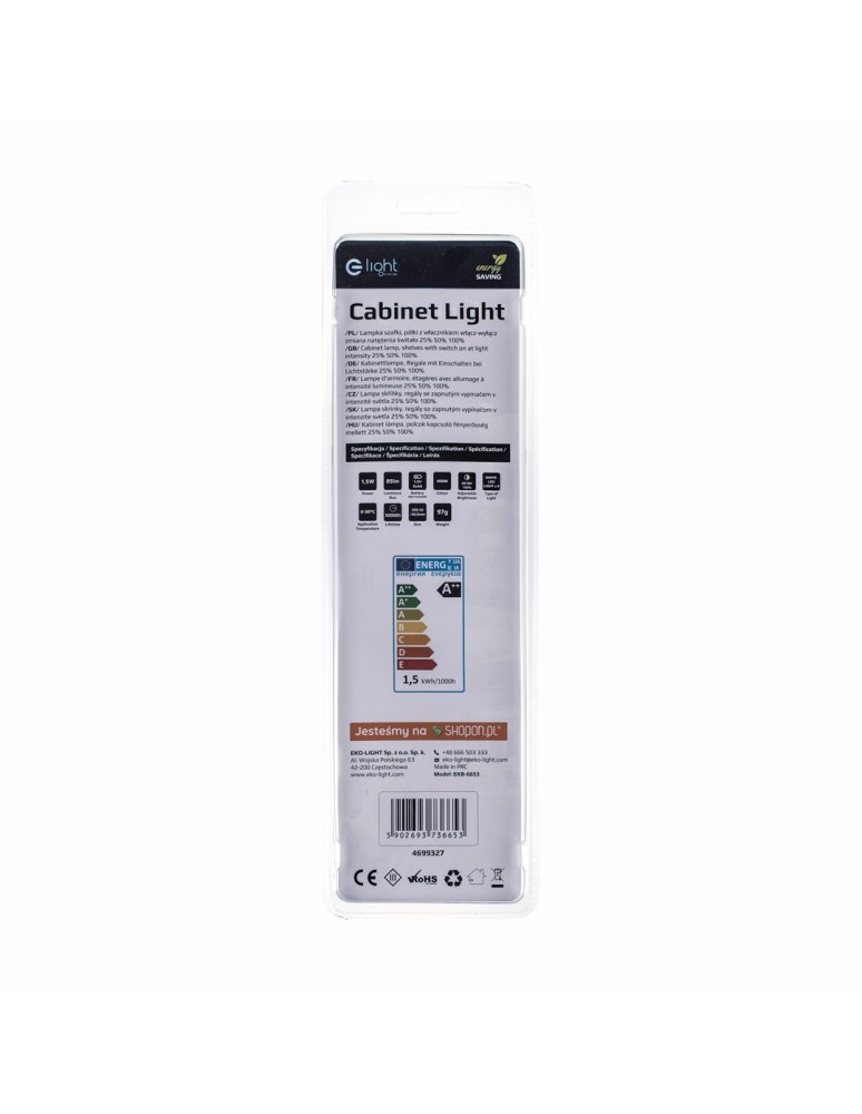Eko-Light LAMPKA Z WŁĄCZNIKIEM 28 cm EKB6653 Eko-Light LAMPKA Z WŁĄCZNIKIEM 28 cm EKB6653