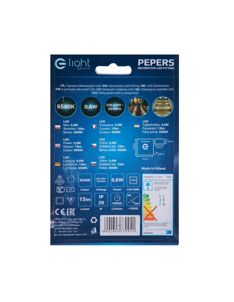 Eko-Light PEPERS Barwa Neutralna 4000K EKS0438
