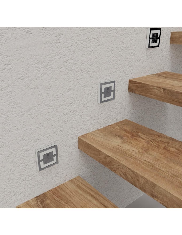 Oświetlenie stopni schodowych - Eko-Light QUADRO Barwa Neutralna 4000K 12V z czujnikiem ruchu EKS1497 - product kolory-swiatla.pl 3