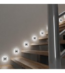 Oświetlenie stopni schodowych - Eko-Light QUADRO Barwa Neutralna 4000K 12V z czujnikiem ruchu EKS1497 - product 4