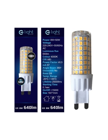 Eko-Light Żarówka LED 7W G9. Barwa: Neutralna EKZA343 - produkt 2