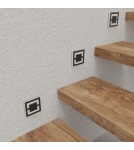 Oświetlenie stopni schodowych - Eko-Light QUADRO BLACK Barwa Ciepła 3000K EKS6906 - product 3